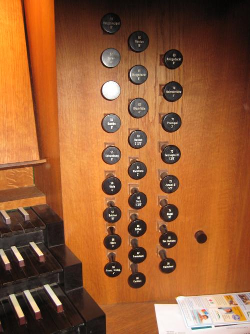 Registerzüge rechts