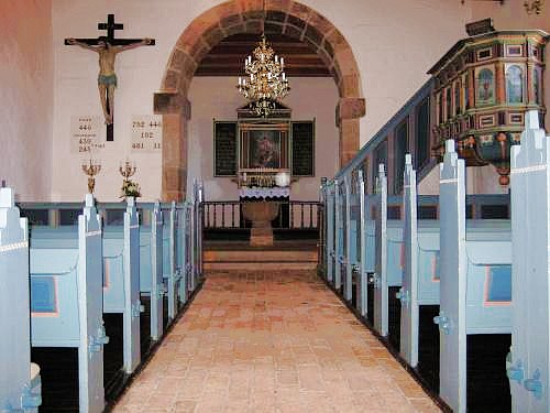 Husby Altar und Kanzel